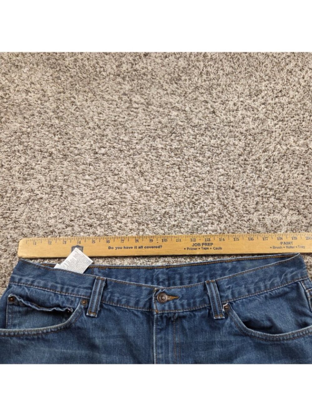 Levi's 508 Jeans 38x32 Regular Taper Blue Denim Dark Wash - Picture 2 of 6